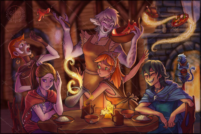 Full CG ( 5 Half Body + 1 Full Body + Props + BG )